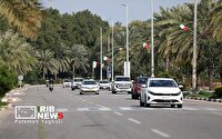تمهیدات پلیس راهور کیش در روز راهپیمایی ۲۲ بهمن ۱۴۰۴