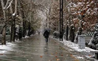 بارش برف و باران خراسان شمالی را در بر می‌گیرد