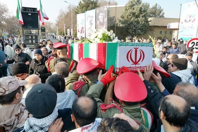 مراسم چهلم شهدای جنگ سوم در شهرستان بویراحمد