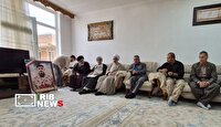 تکریم خانواده شهید متین رسولی در پیرانشهر