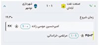 تساوی ۱_۱ نتیجه دیدار صنعت نفت و شهرداری نوشهر